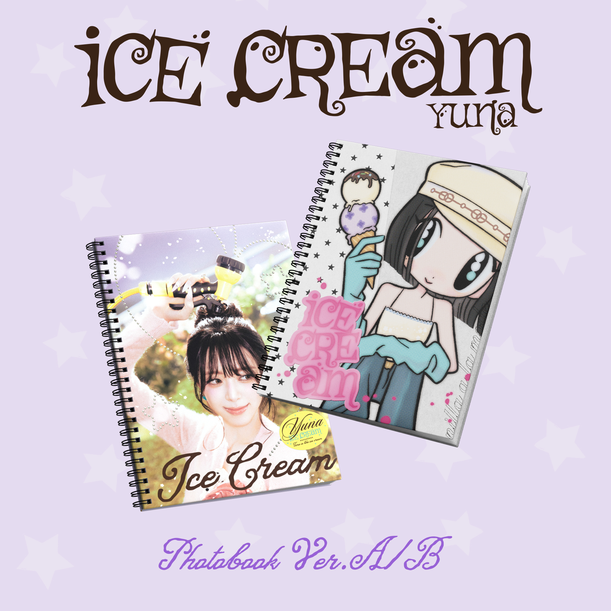 YUNA(ITZY) 1st Mini Album [ICE CREAM] (Photobook Ver.) | MAKESTAR